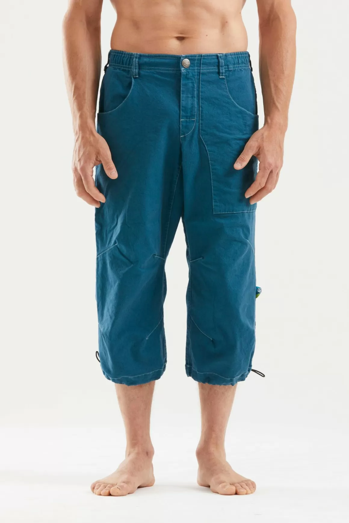 E9 Bermudas | Fuoco Flax 3/4 Deep-Bue