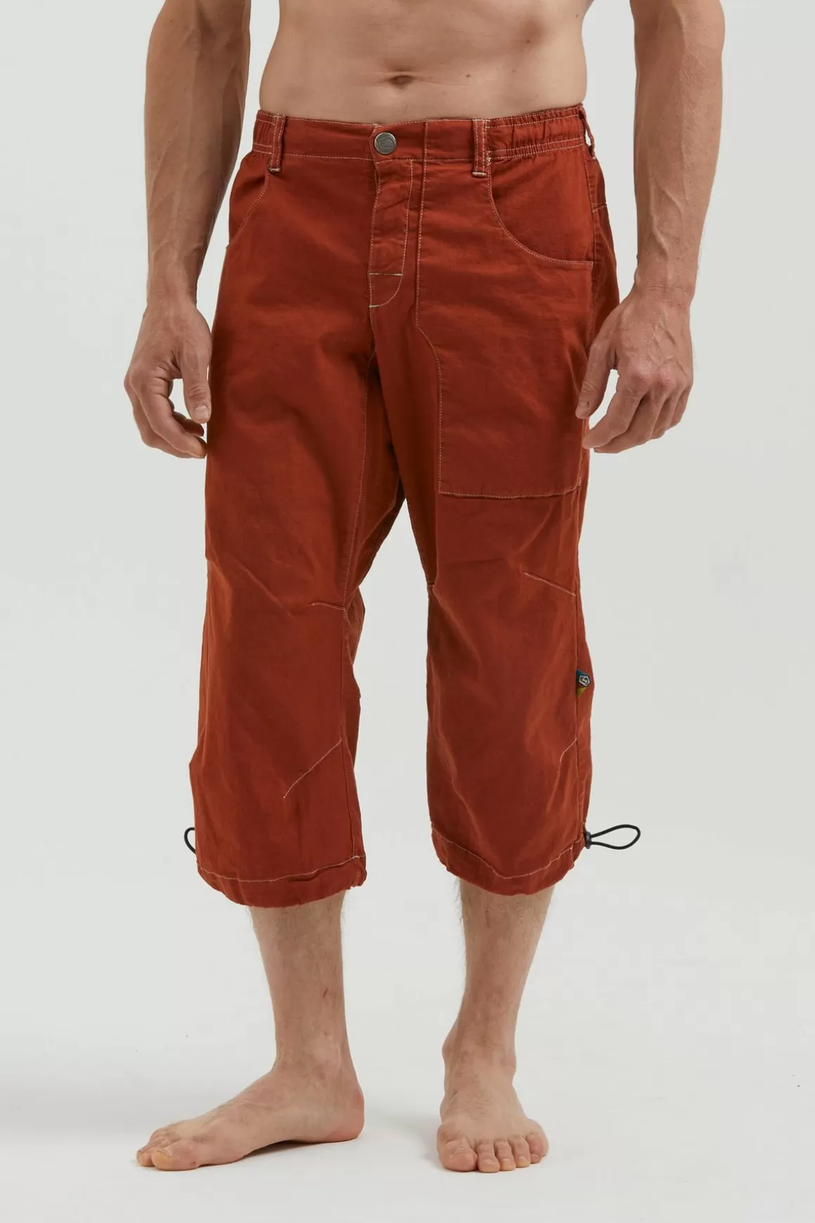 E9 Bermudas | Fuoco Flax 3/4 Red-Clay