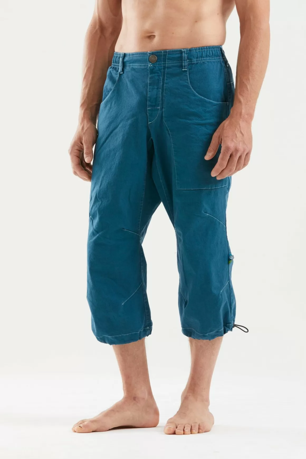 E9 Bermudas | Fuoco Flax 3/4 Deep-Bue