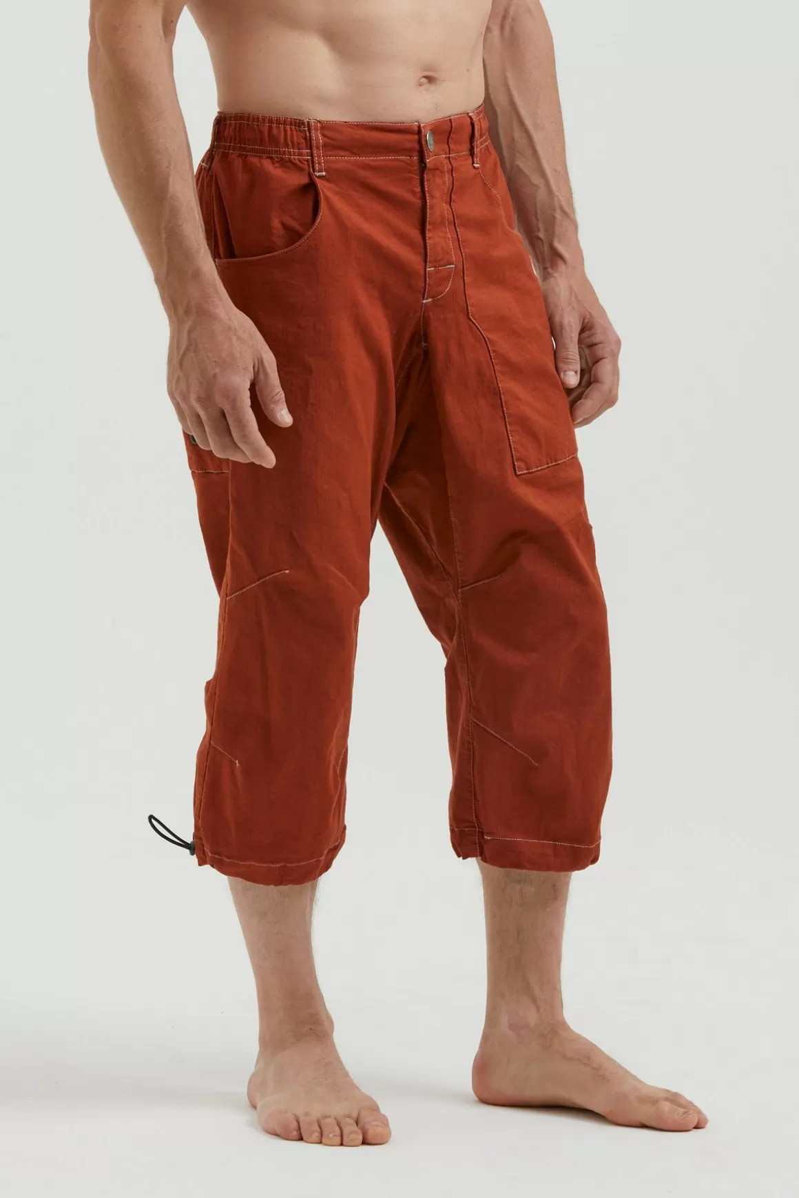 E9 Bermudas | Fuoco Flax 3/4 Red-Clay